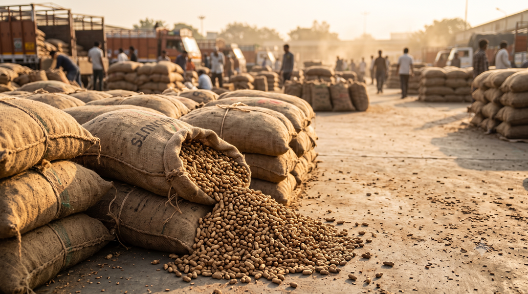 Indian Peanut Market Tightens as Weak Monsoon Slows Kharif Sowing