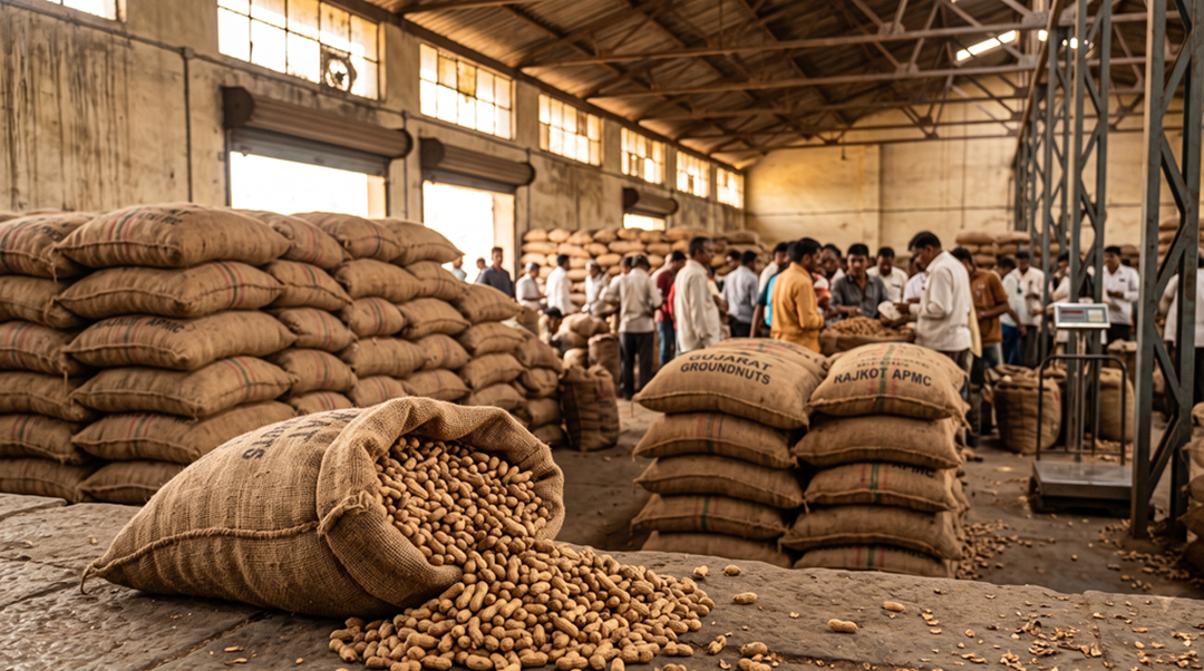 Gujarat Groundnut Prices Firm as Govt MSP Procurement Caps Downside